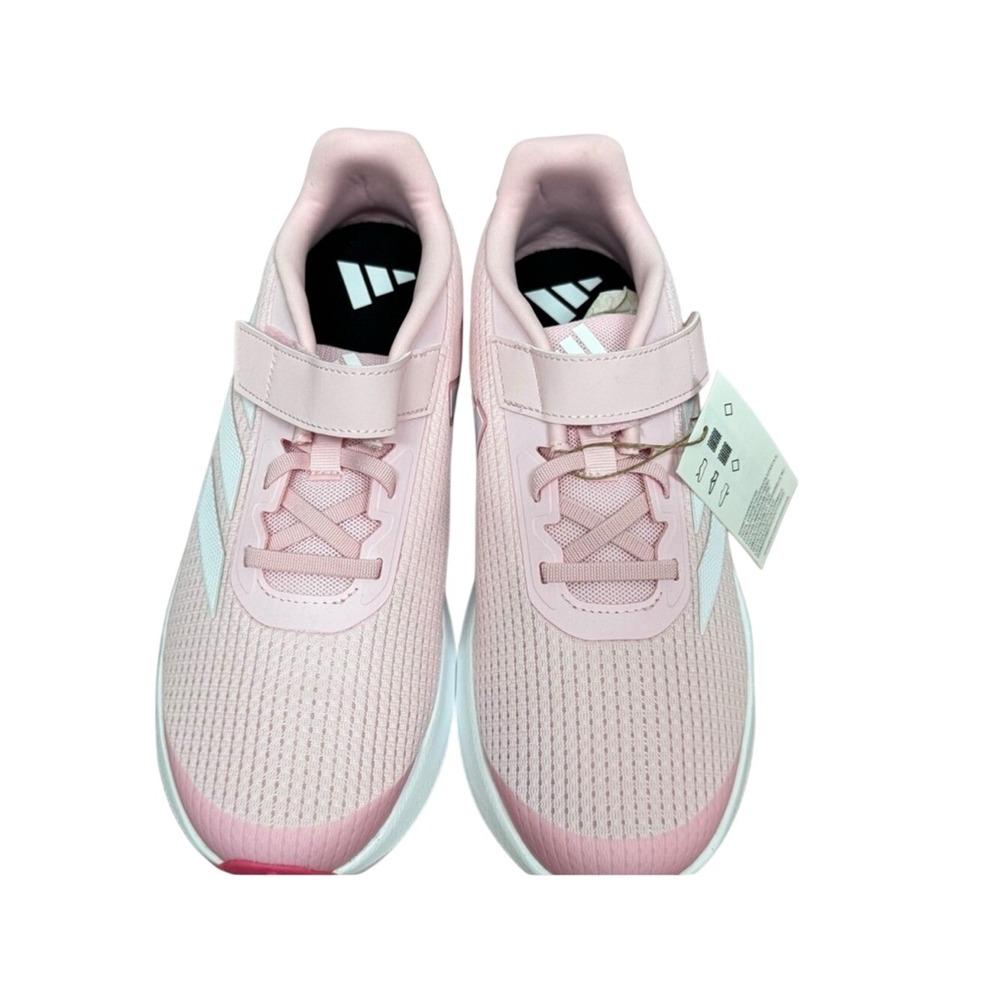 Adidas size 6 Kids / 7 women's pink and white Lightweight running Sneaker - Picture 4 of 5